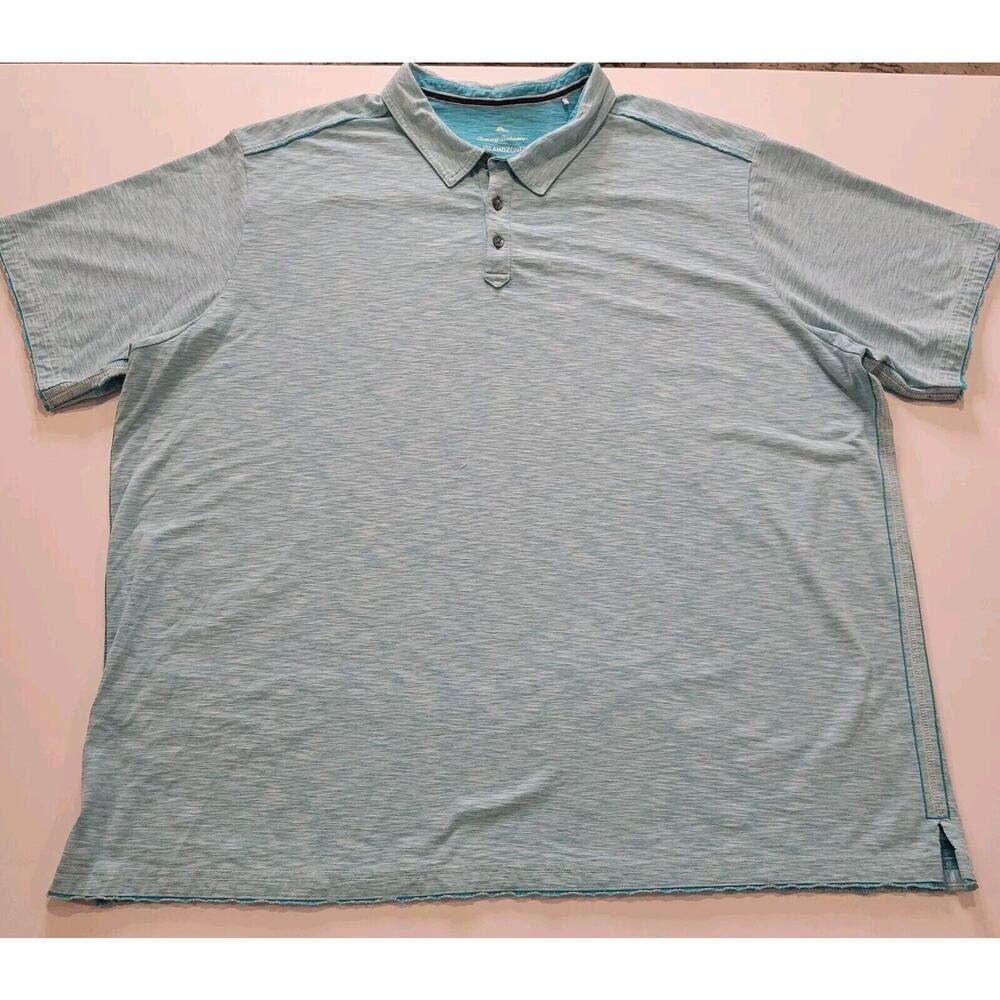 Tommy Bahamas Island Zone sun protection polo 3XL turquoise blue